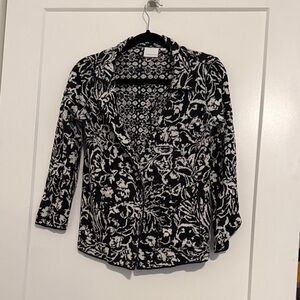 Anthro Double Sided Black and White Women's Jacket